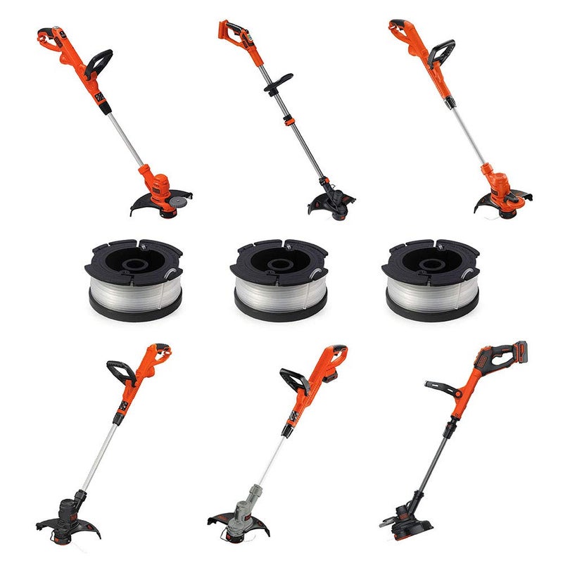 THTEN AF-100 String Trimmer Spool Compatible with Black and Decker GH600 GH900 LST201 LSTE525 BESTA510 30ft 0.065" Refills Line AFS Weed Eater Edger with RC-100-P Spool Cap Covers 6 Pack - Image 4